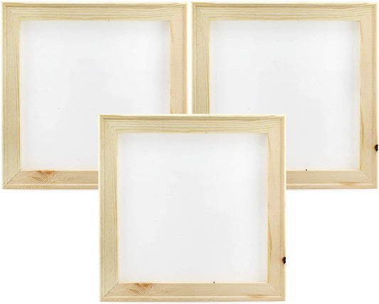Reverse Canvases (3-Pack); Stretched Canvases with Wooden Frames for DIY Signs and Vinyl Projects